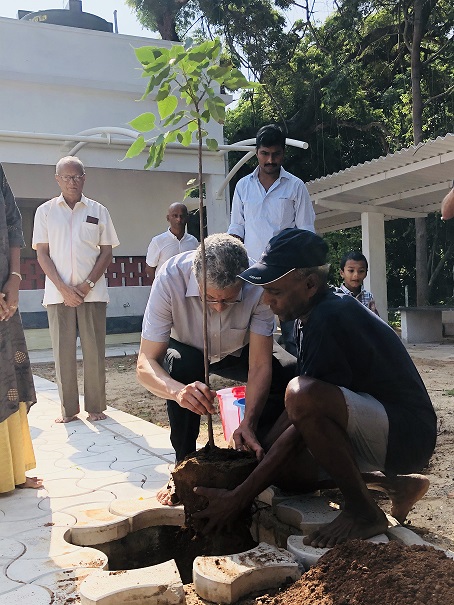 Good News from ATA 5 319 Tim planting Bodhi tree