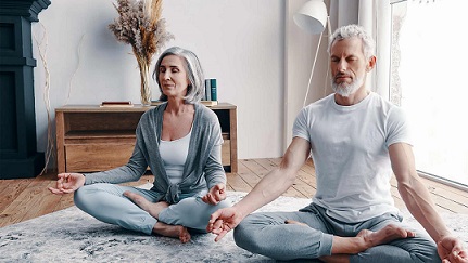 Medley med 2 two older adults meditating