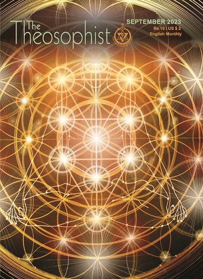 PE JS 4 Public Eye JS Joma Sipe September 2023 The Theosophist cover for September 2023