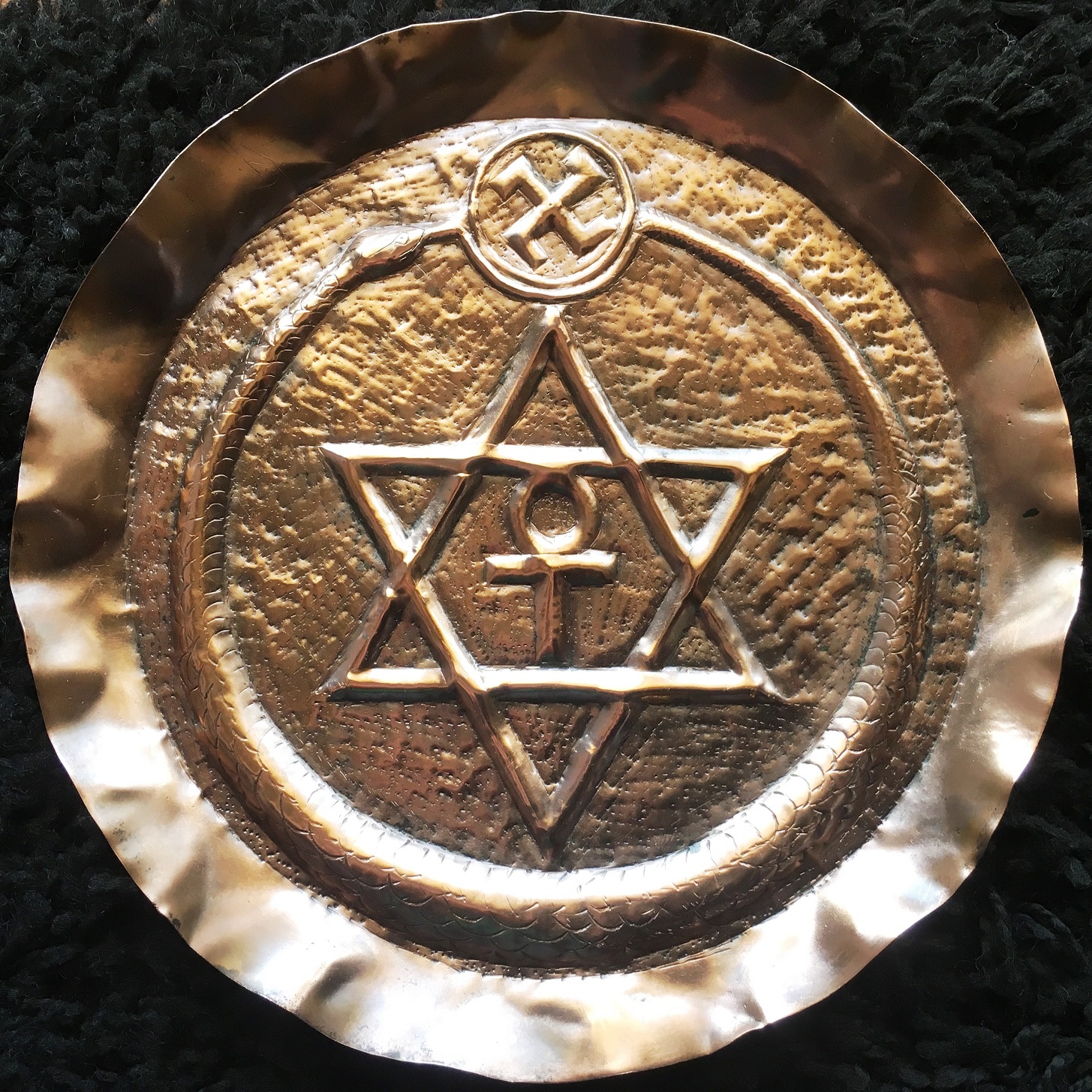 Public Eye JS 1 f Copper Alloy Ashtray