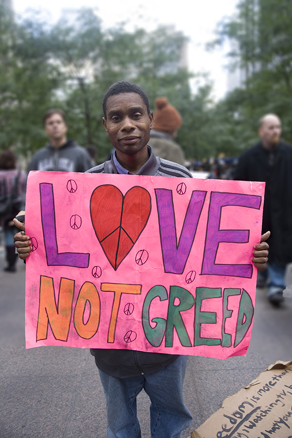 Public Eye David 7 Occupy Wall Street Zuccatti Park NYC