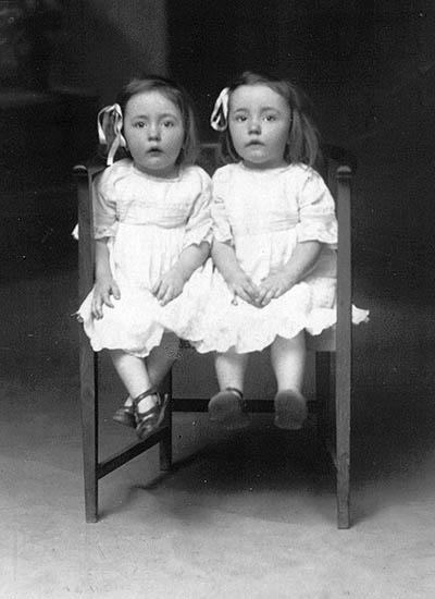 Theosophy Ianthe Hoskins 2 c  twins at 2