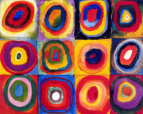 The Society JC 2 KADINSKY Squares With Concentric Rings